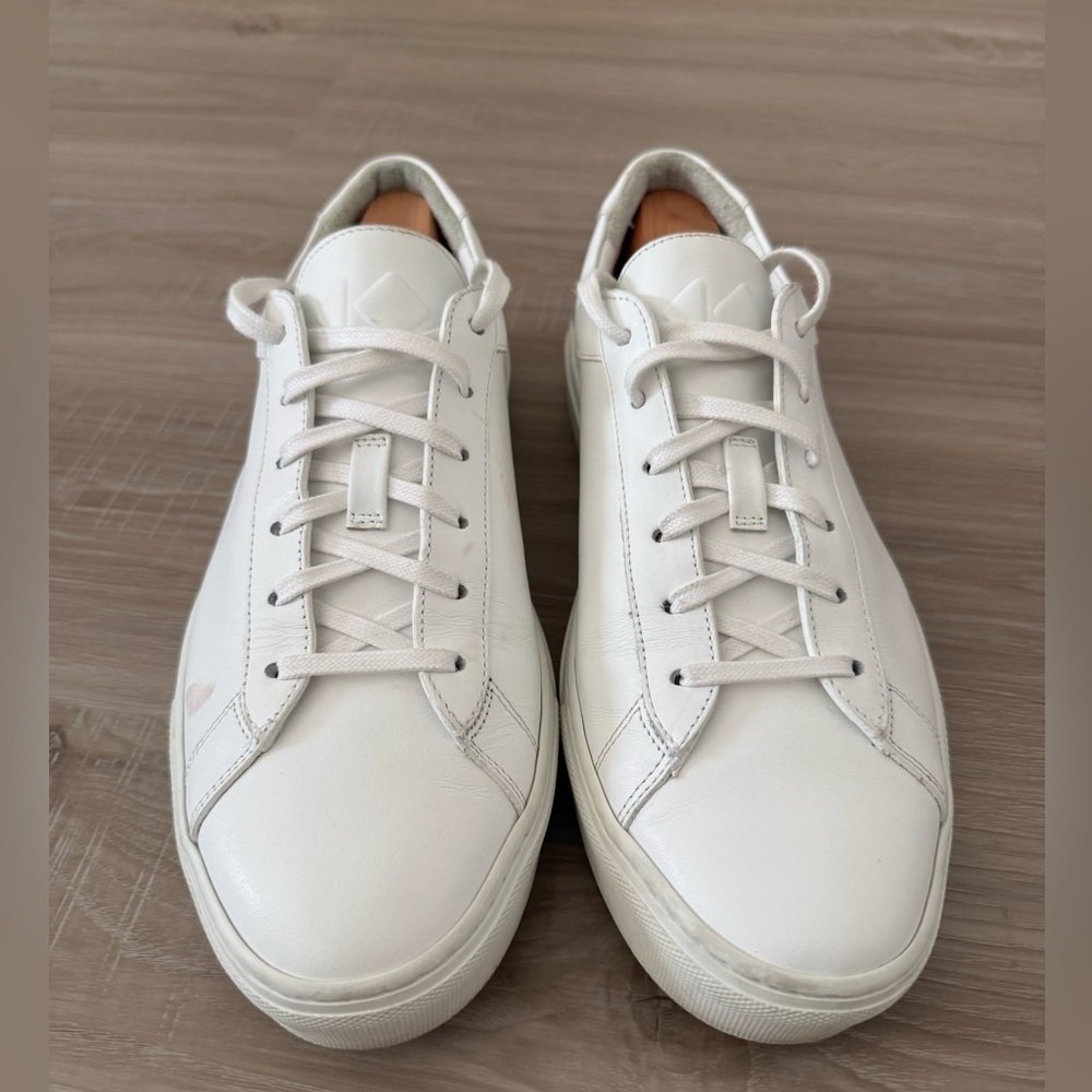 KOIO Men’s White Leather Sneakers - Size 42
